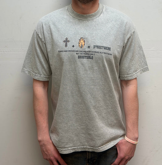 Garment Dye T-Shirt Mineral Wash (LIMESTONE)