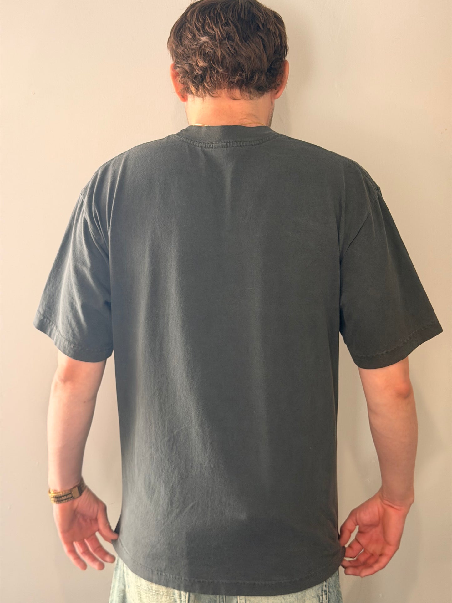 Garment Dye Crew Neck T-Shirt (Vintage Black)
