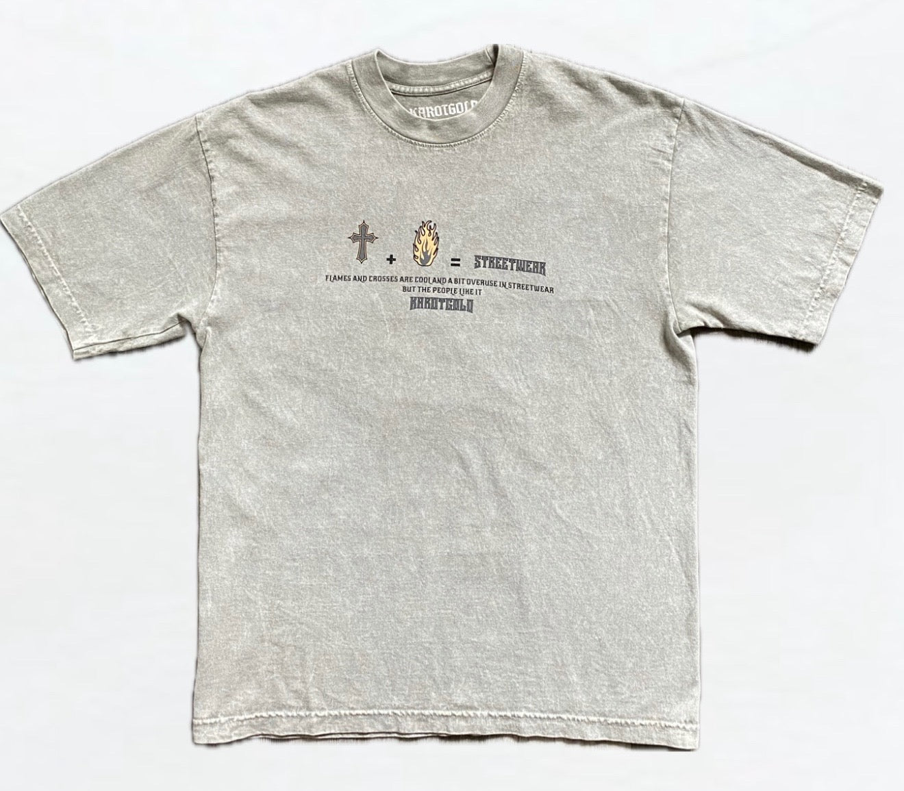 Garment Dye T-Shirt Mineral Wash (LIMESTONE)