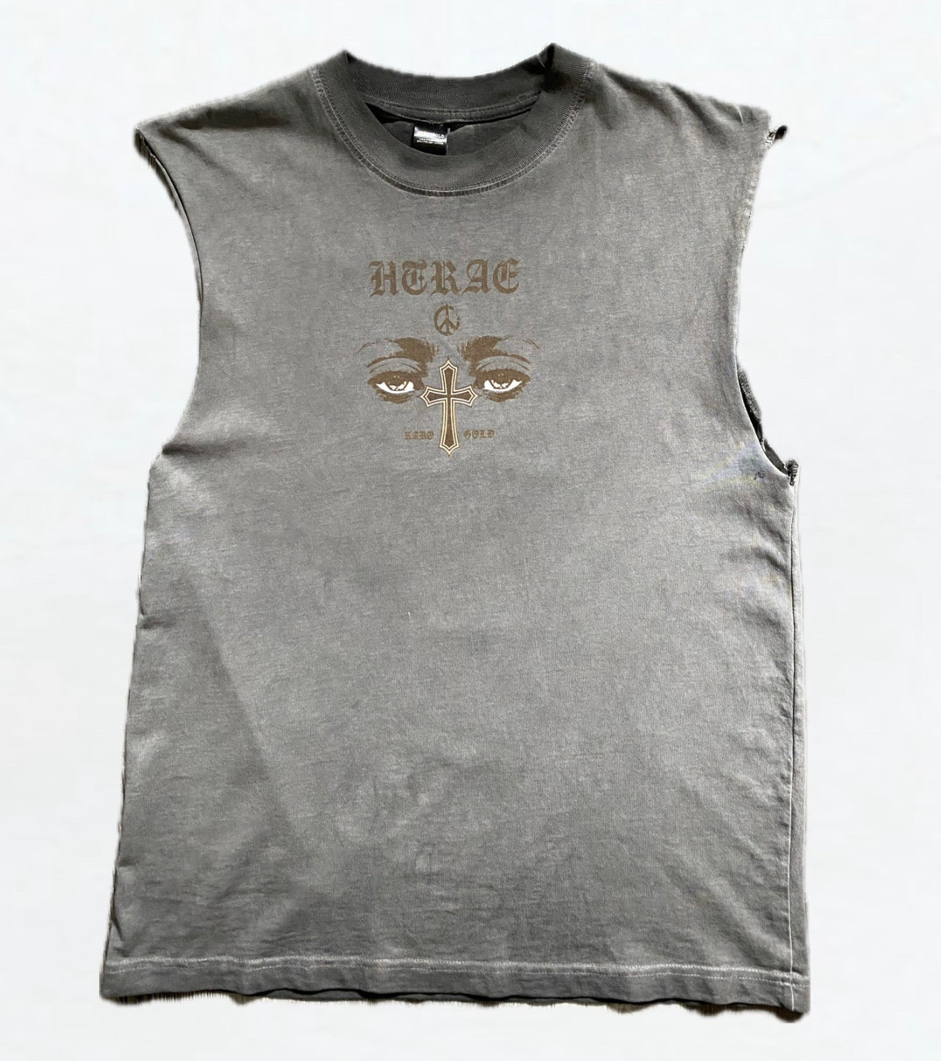 MUSCLE TEE 7.5 OZ (Charcoal Oil Wash)