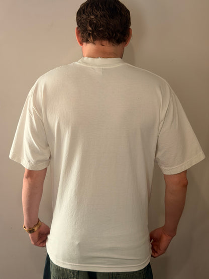 Garment Dye Crew Neck T-Shirt (Off White)
