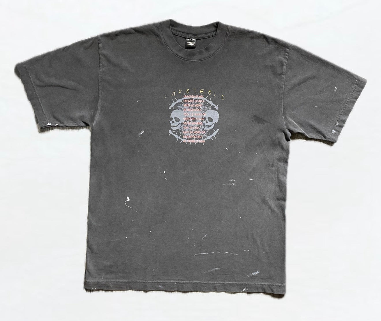 Garment Dye Crew Neck T-Shirt (Vintage Black)