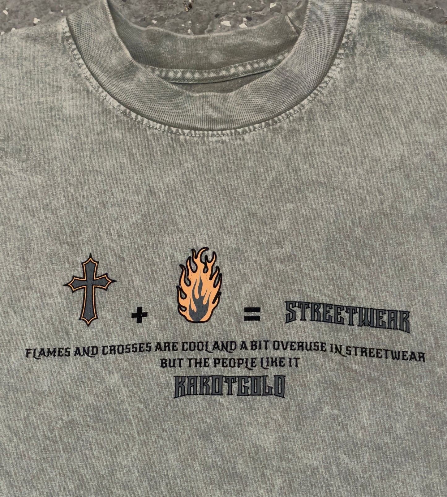 Garment Dye T-Shirt (Mineral Wash) LIMESTONE