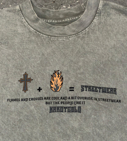 Garment Dye T-Shirt (Mineral Wash) LIMESTONE