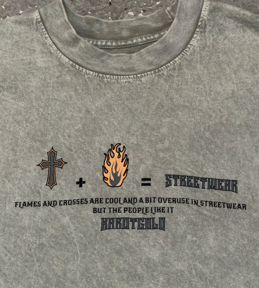 Garment Dye T-Shirt (Mineral Wash) LIMESTONE