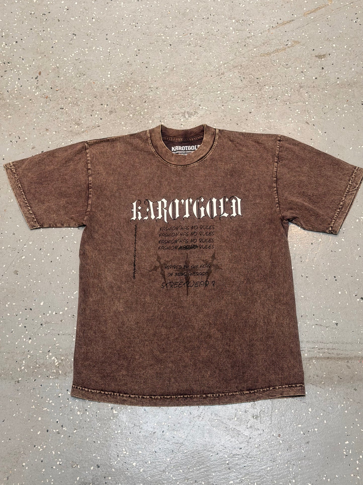 Garment Dye T-Shirt (Mineral Wash) COCOA