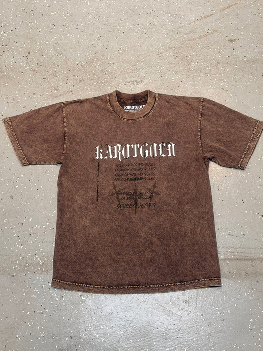 Garment Dye T-Shirt (Mineral Wash) COCOA