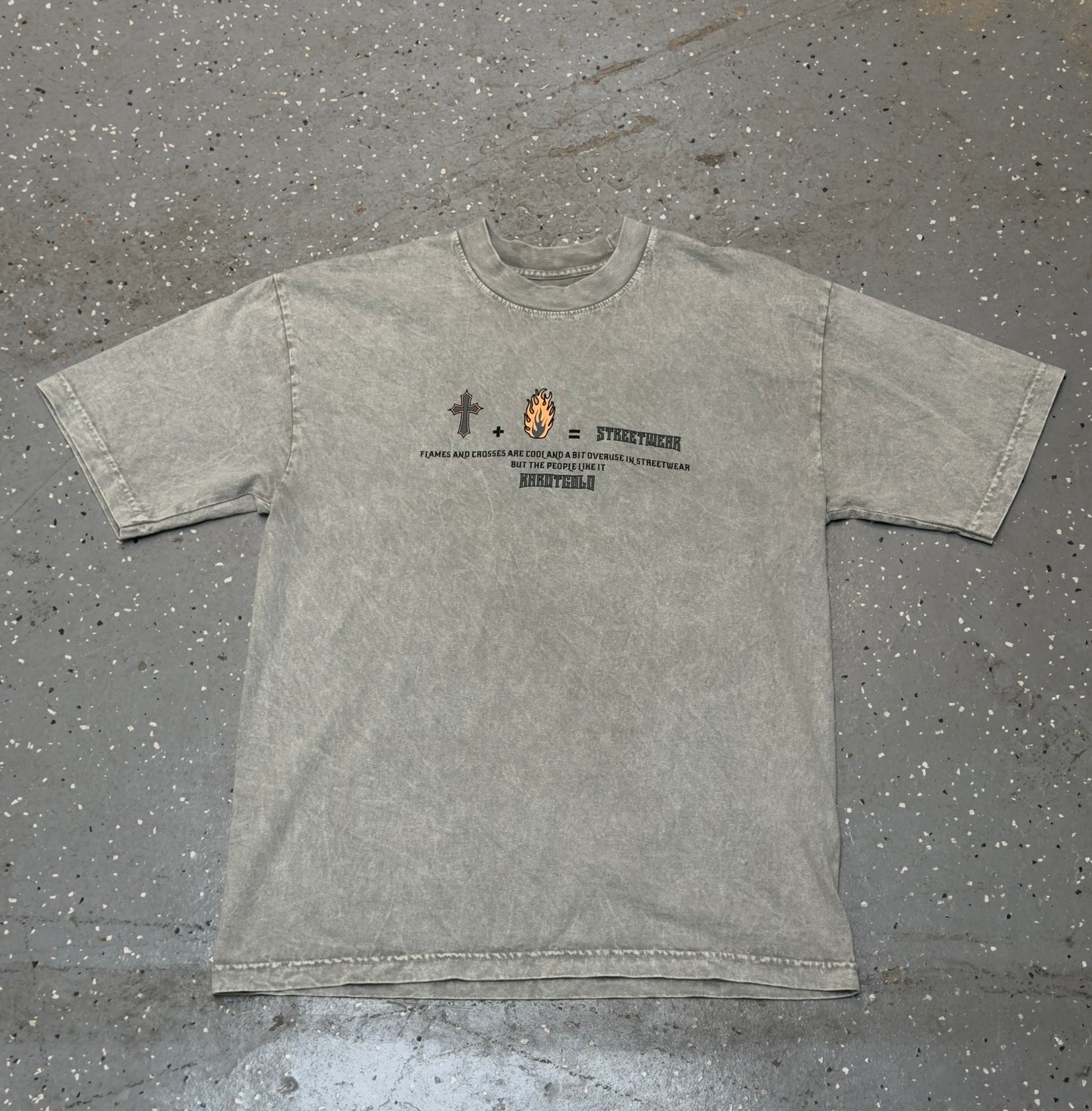 Garment Dye T-Shirt (Mineral Wash) LIMESTONE