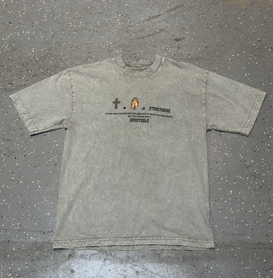 Garment Dye T-Shirt (Mineral Wash) LIMESTONE