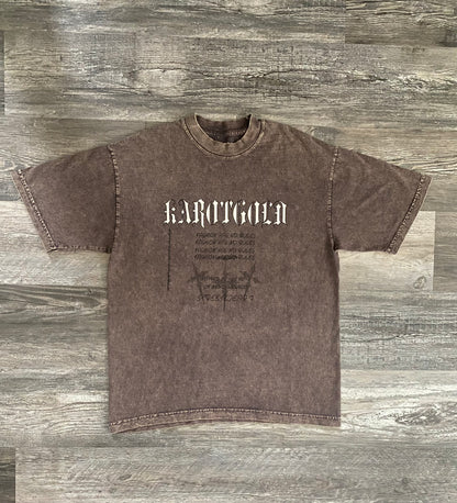 Garment Dye T-Shirt (Mineral Wash) COCOA