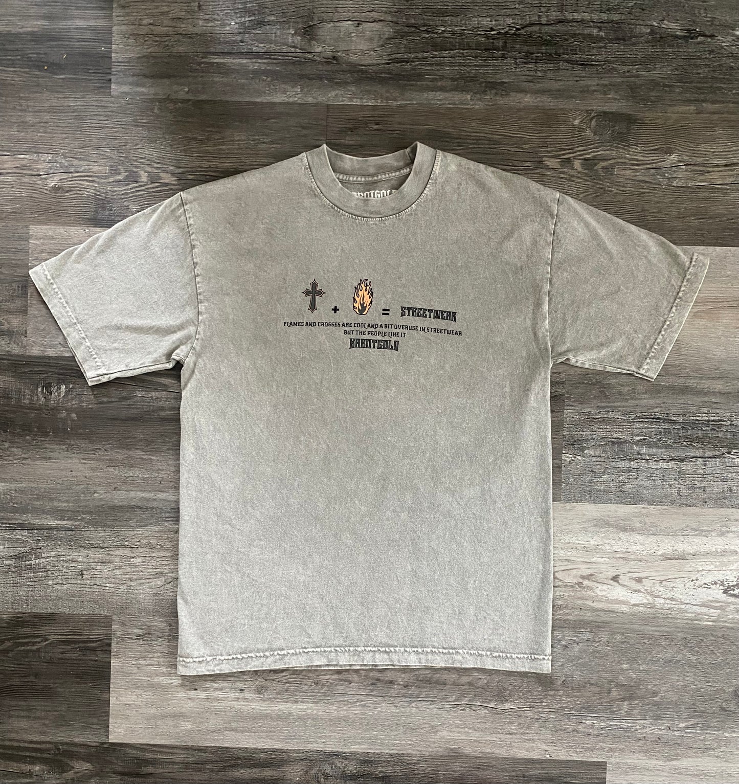 Garment Dye T-Shirt (Mineral Wash) LIMESTONE