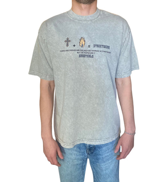Garment Dye T-Shirt (Mineral Wash) LIMESTONE